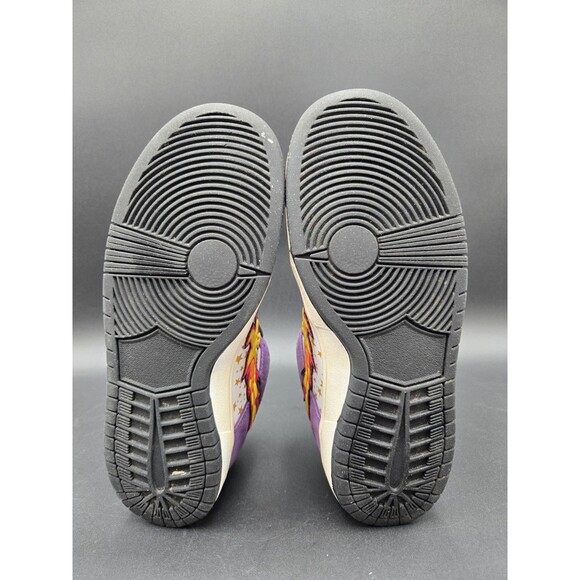 Death Dreams x The Closet Shoes Mens 8 SB Dunk Low White Purple Suede TSE 1-300 - Picture 7 of 15